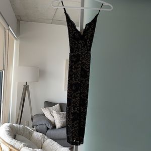 Black/Nude lace Cocktail dress